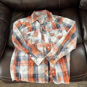 Boys button up western dress shirt Buckle and children’s place